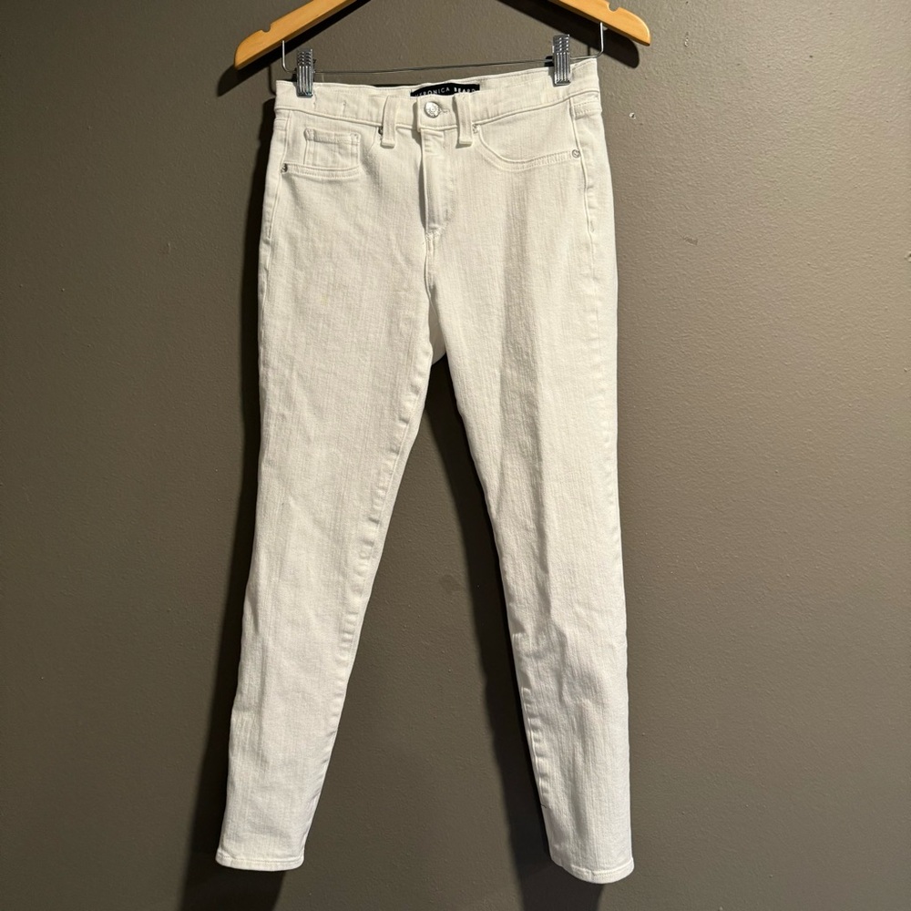 Veronica Beard Kate Crop White Jeans Size 25